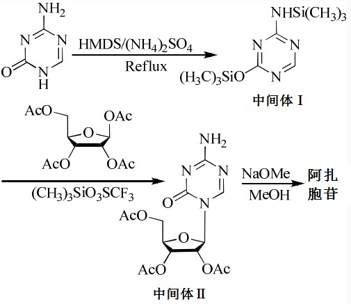 阿扎胞苷的合成路线